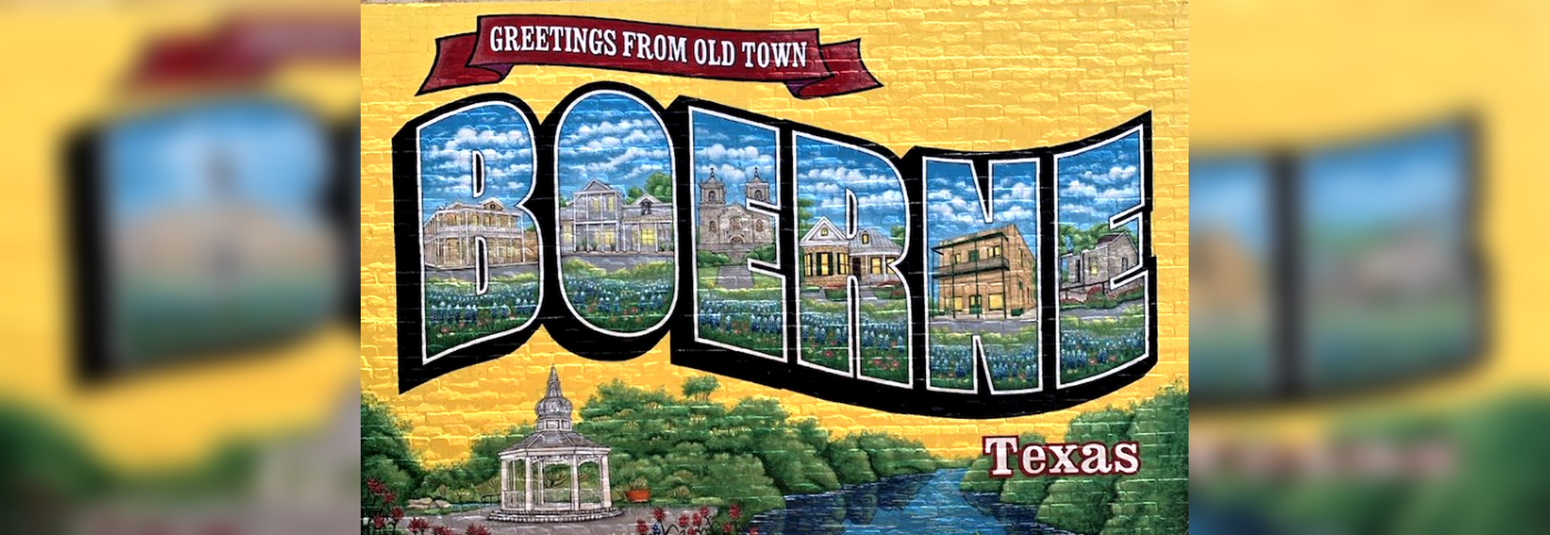 Moving to Boerne, Texas — downtown mural on the historic Hill Country Main Street