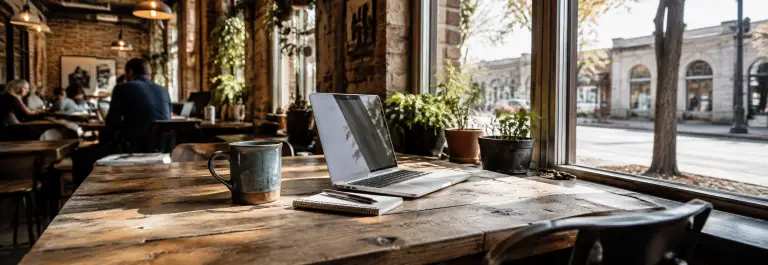 Co-work spaces and coffee shops are great spots to work remotely in Central Texas