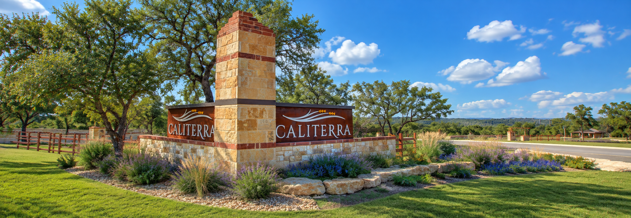 Caliterra community along Onion Creek in Dripping Springs, Texas