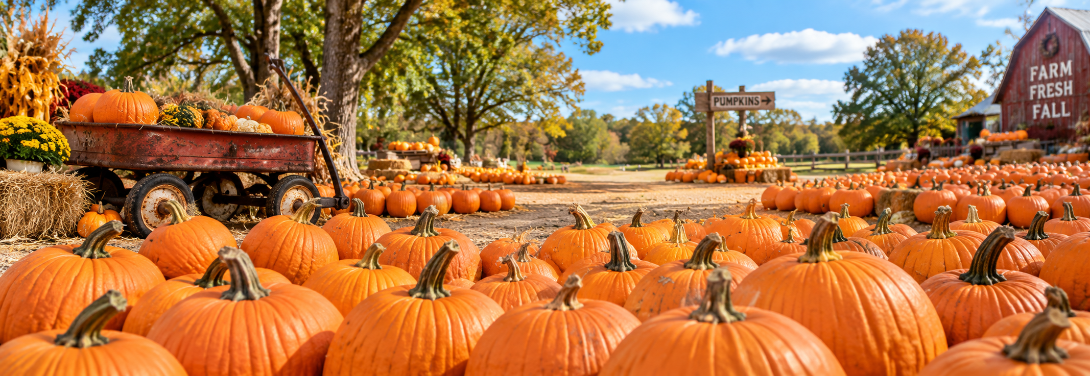 Pumpkins and fall festival scene in North Austin — The Texas Current podcast, Texas Home Talk